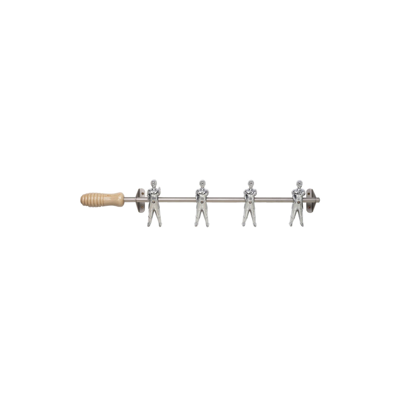 Wall Champions Coat Rack: Line of 4 - Sliver