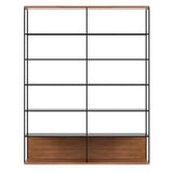 Literatura Open Shelf: Composition 3 + Super-Matt Walnut + Without Glider Shelf
