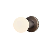 Lochan Wall Light: Graphite + With Sphere III Bulb