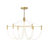 Paradoxe Chandelier: 6 + Chain + Satin Brass