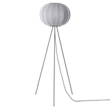 Knit-Wit Floor Lamp: High + Round 45 + Sliver