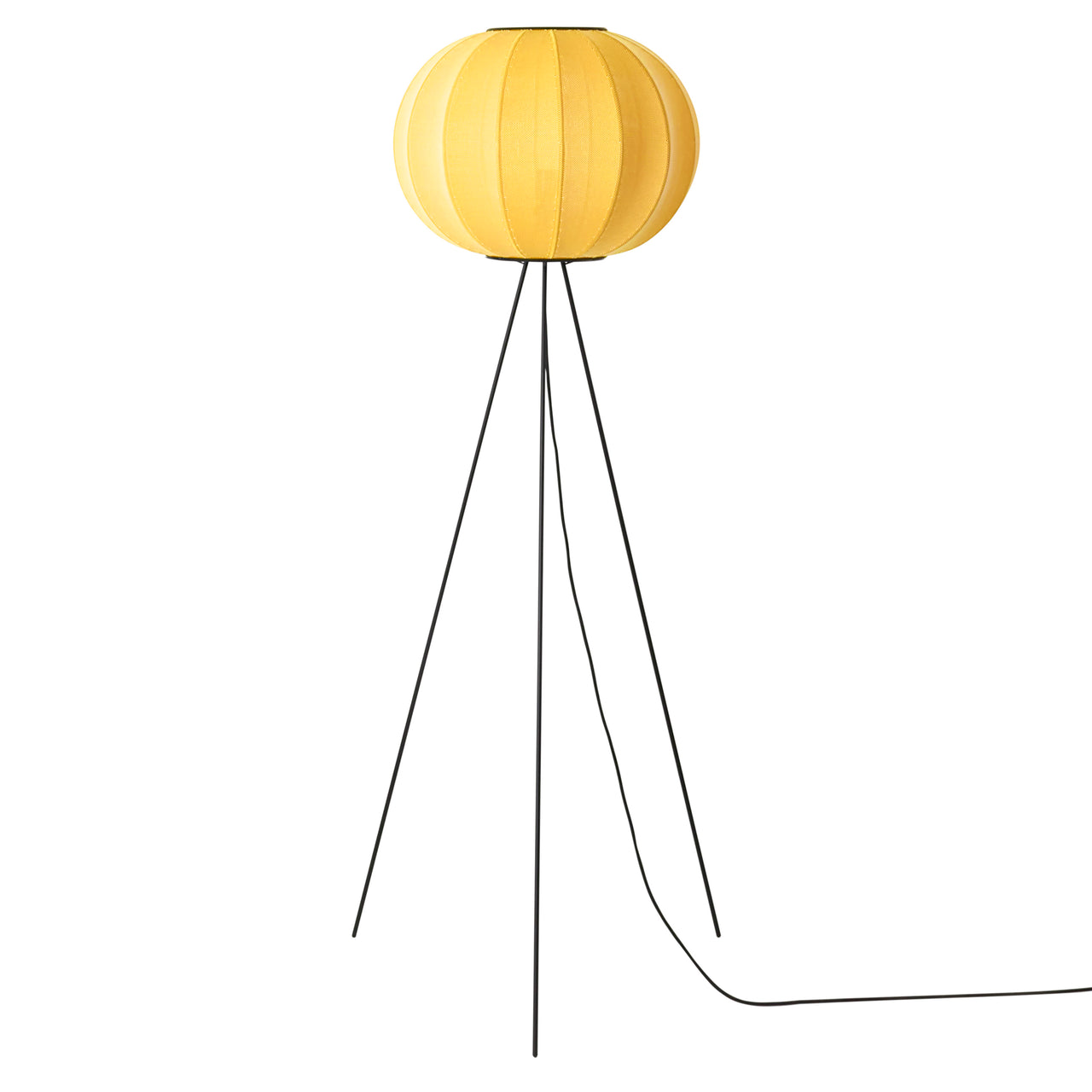 Knit-Wit Floor Lamp: High + Round 45 + Sunrise