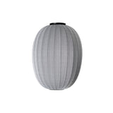 Knit-Wit High Oval Ceiling Lamp: Sllver