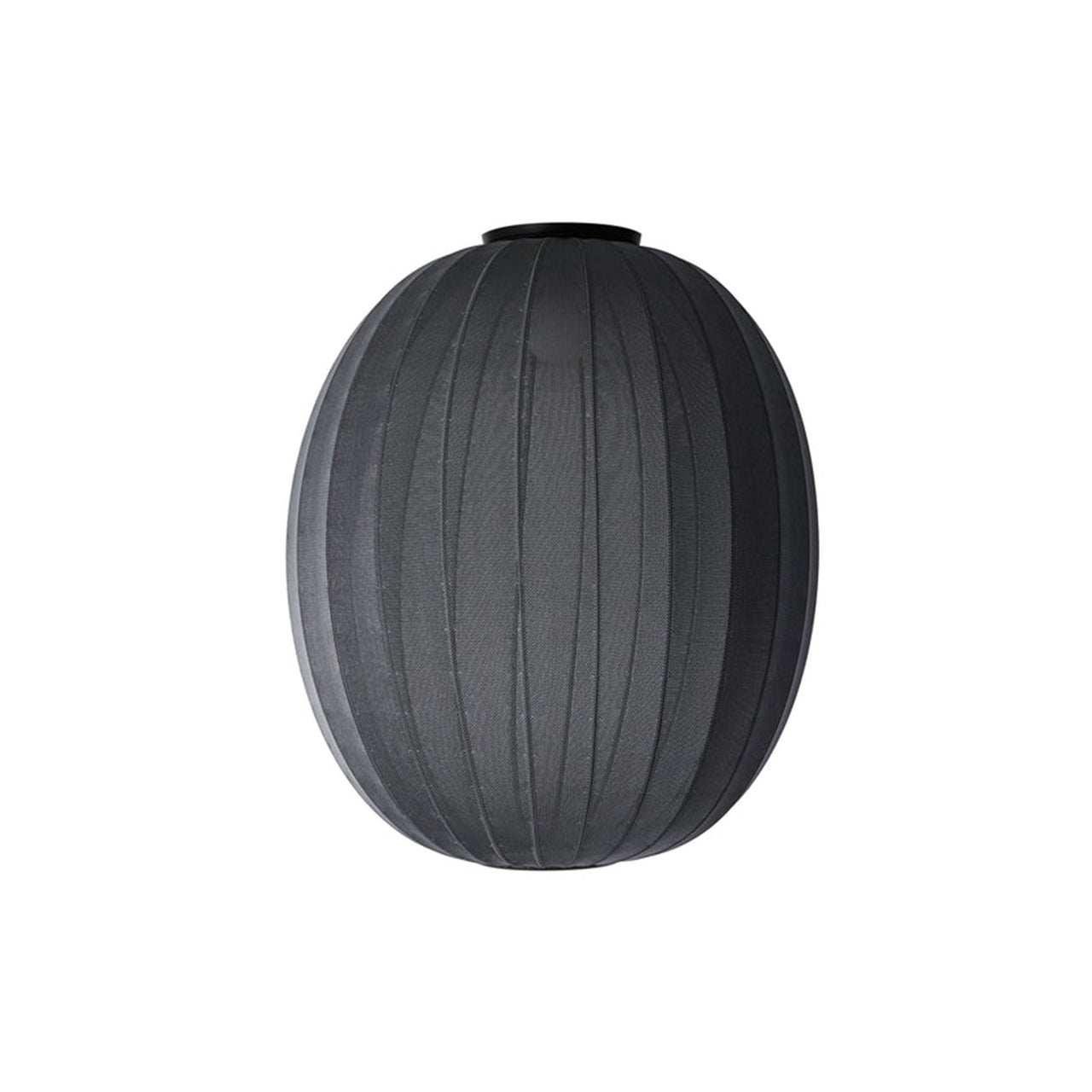 Knit-Wit High Oval Ceiling Lamp: Black 