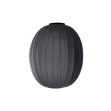 Knit-Wit High Oval Ceiling Lamp: Black 
