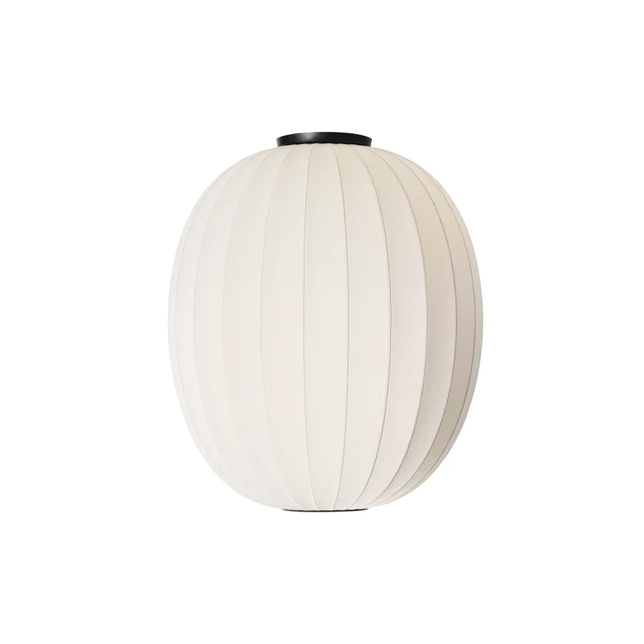 Knit-Wit High Oval Ceiling Lamp: Pearl White