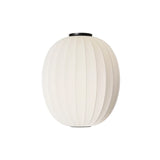Knit-Wit High Oval Ceiling Lamp: Pearl White