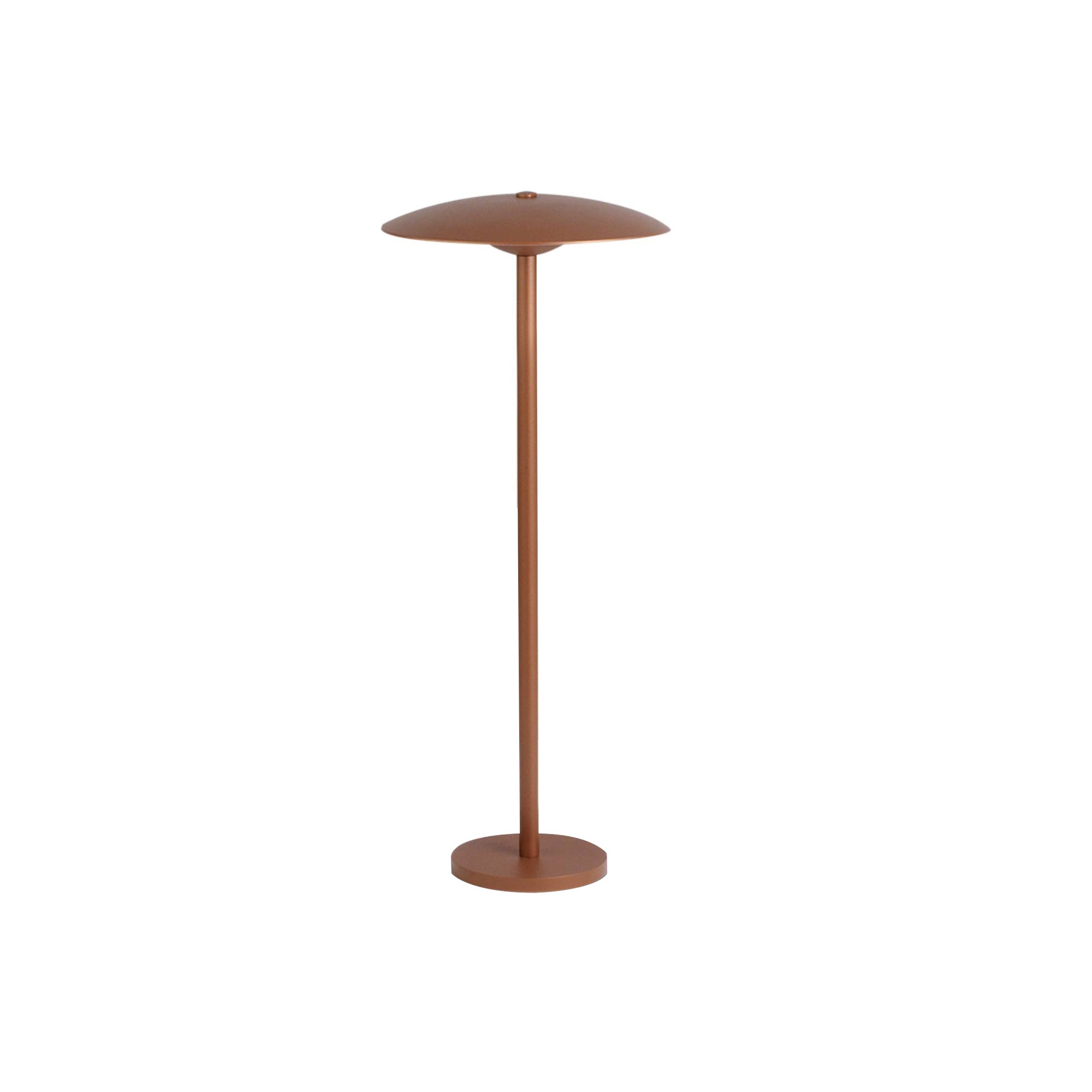 Ginger Bollard Light: Low + Rust Brown
