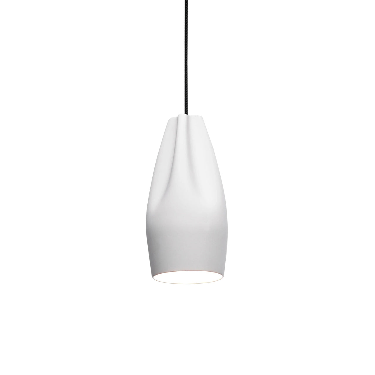 Pleat Box 13 Pendant Light: White