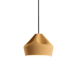 Pleat Box 24 Pendant Light: Ocher + White
