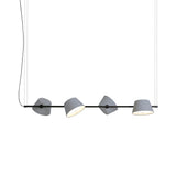 Tam Tam 4 Linear Pendant Light: Silver Grey
