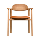Mati Chair: Oiled Oak + Cellular + Vegetal Leather 95
