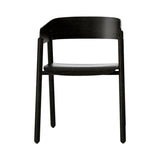 Mava Armchair: Dark Grey Stained Oak + Dark Grey Stained Oak