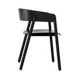 Mava Armchair: Ebony Stained Oak + Ebony Stained Oak