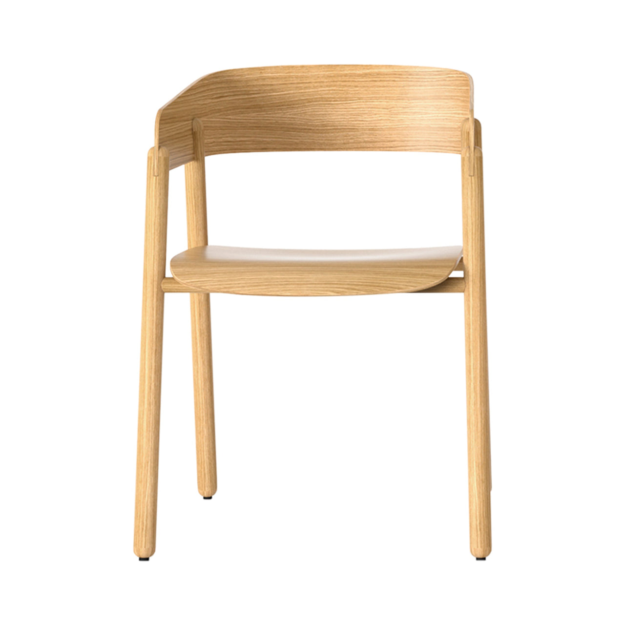 Mava Armchair: Super-Matt Oak