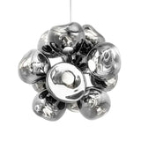 Melt Burst Chandelier: Silver