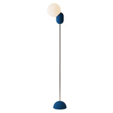 Cantilever Floor Light: Midnight + Chrome