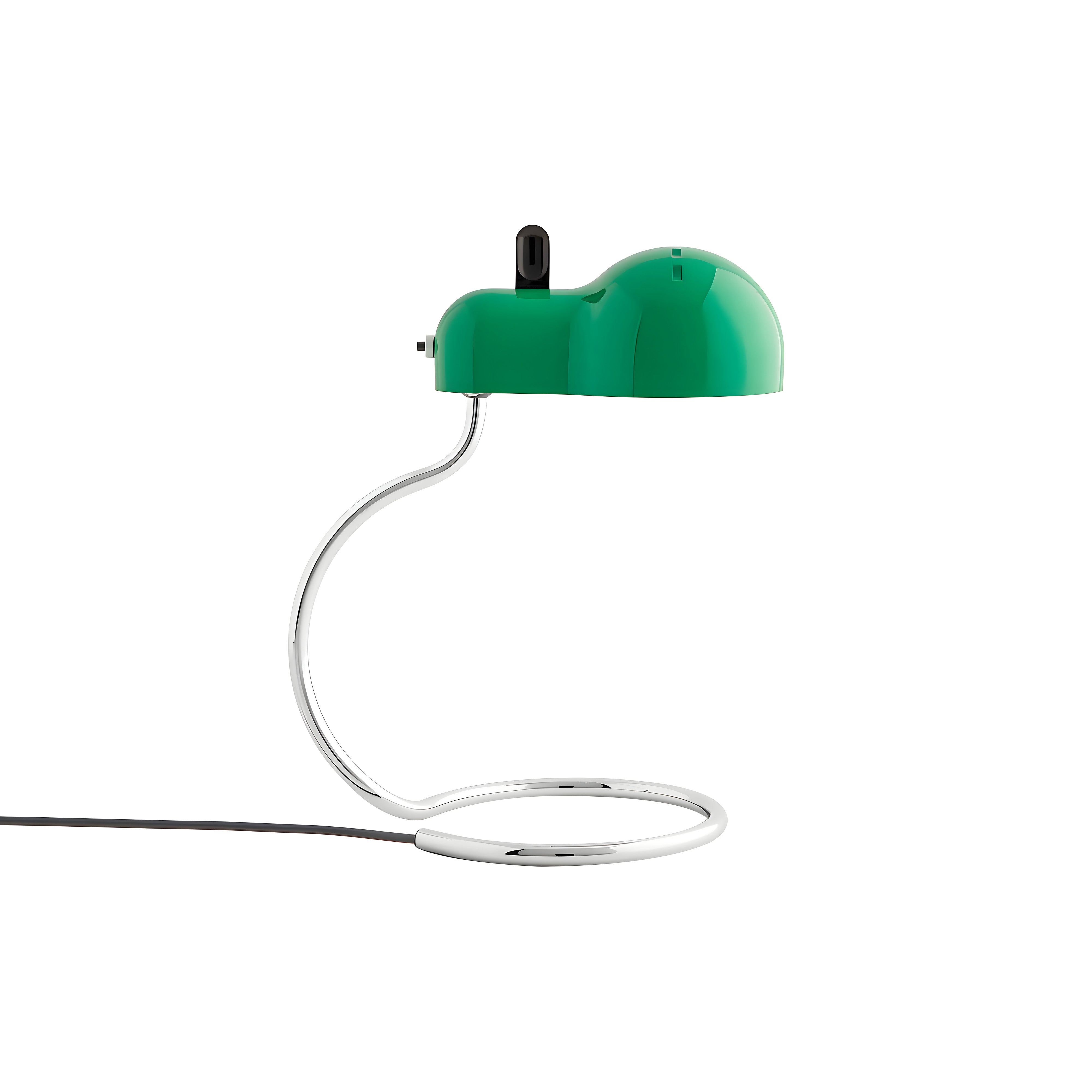 Minitopo Table Lamp: Green + Polished Chrome