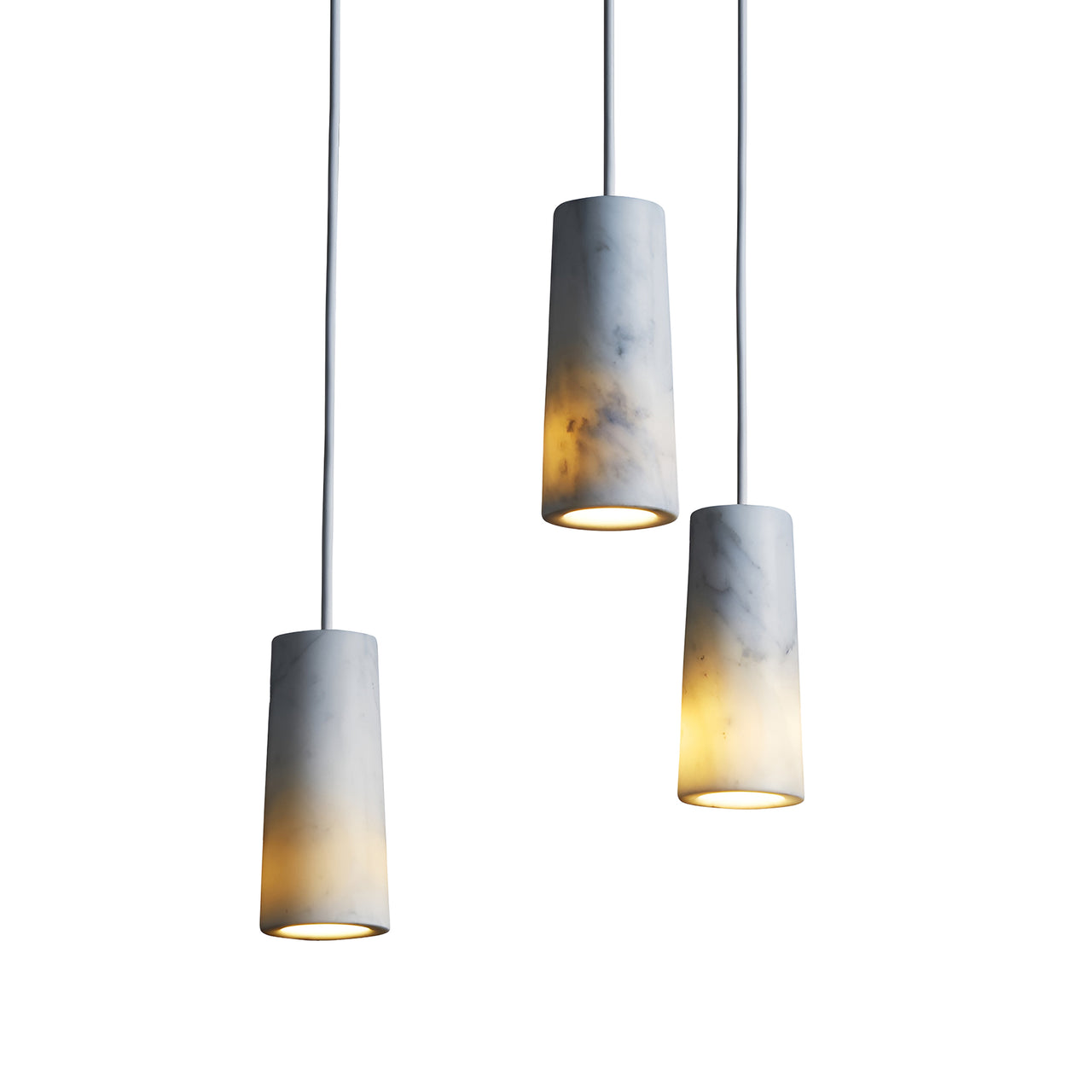 Core Pendant: 3 + Carrara Marble