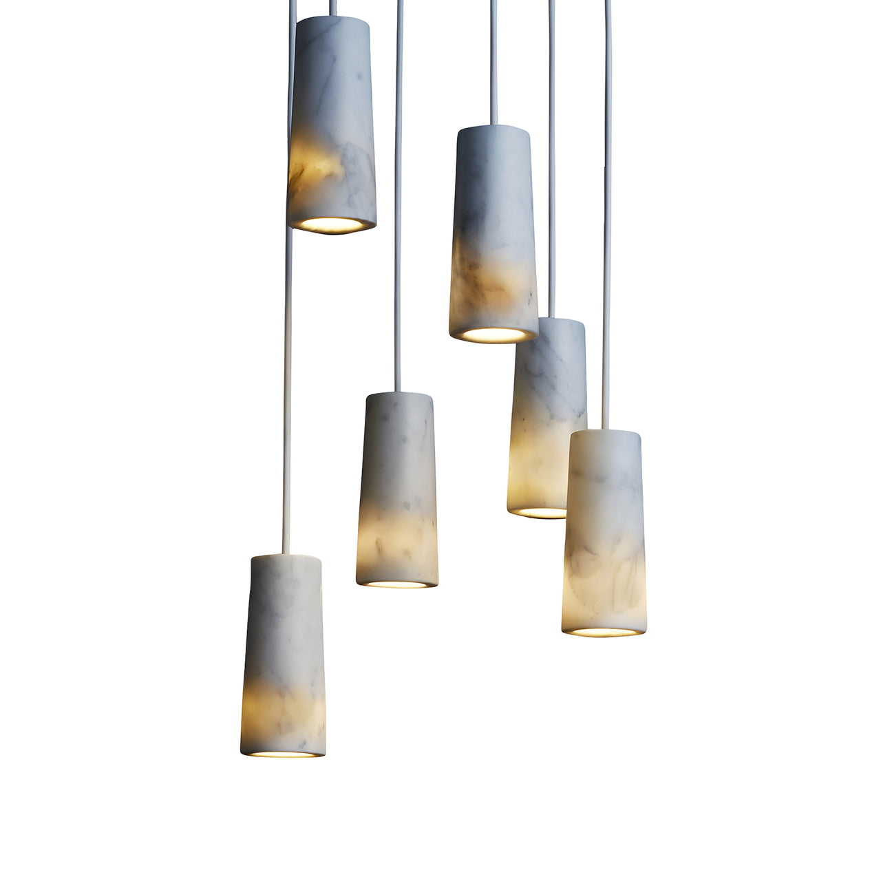 Core Pendant: 6 + Carrara Marble