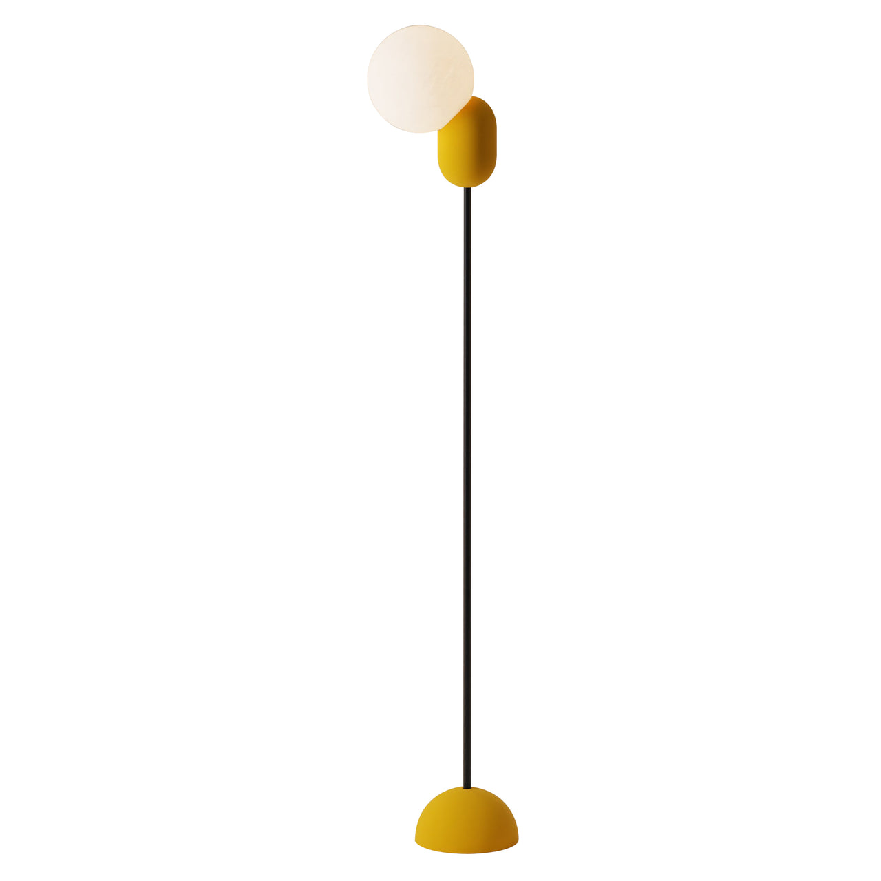 Cantilever Floor Light: Mustard + Black