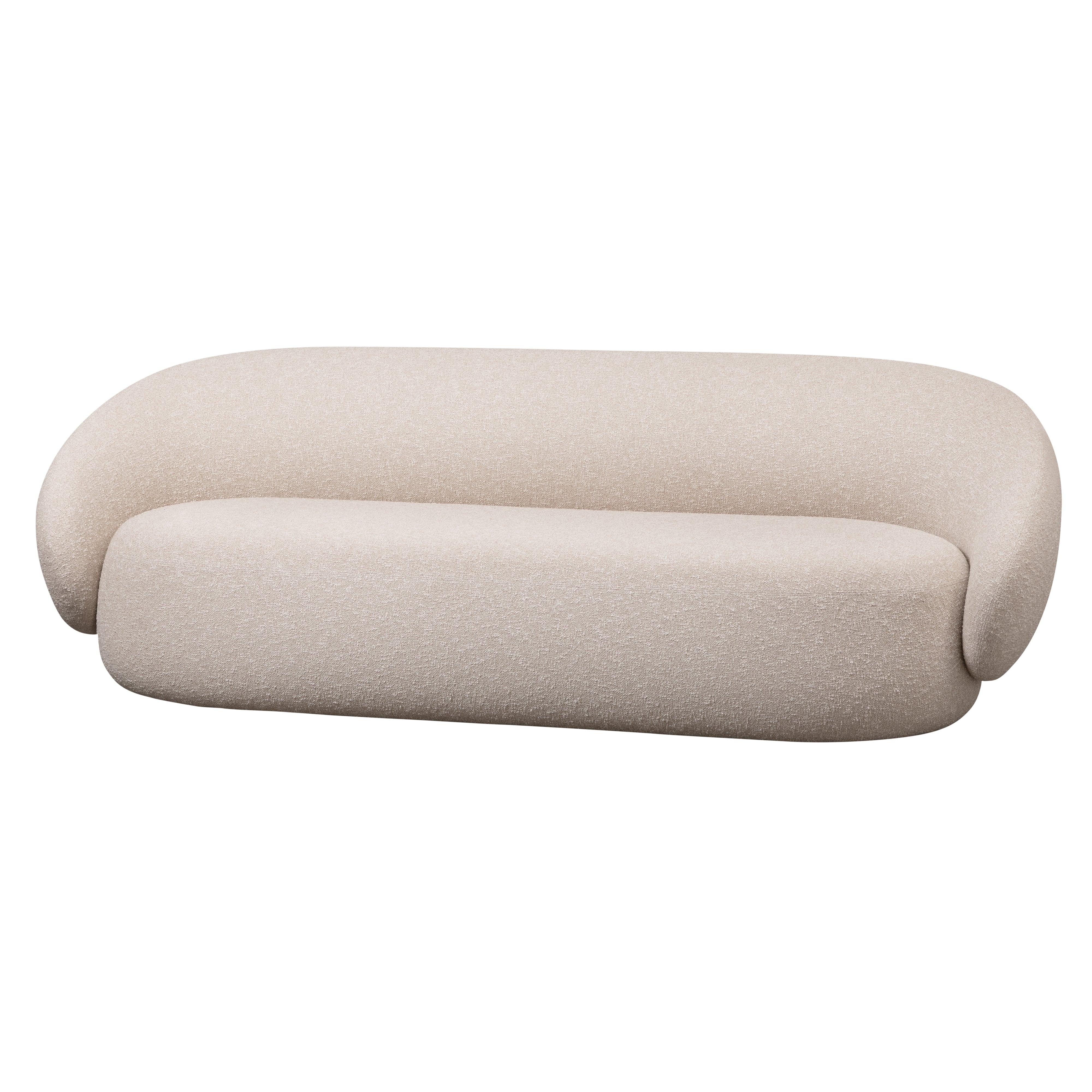 Nebulone Sofa + Pouf: Upholstered