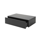 Mass Coffee Table High: With Drawer +  Black Stained Oak