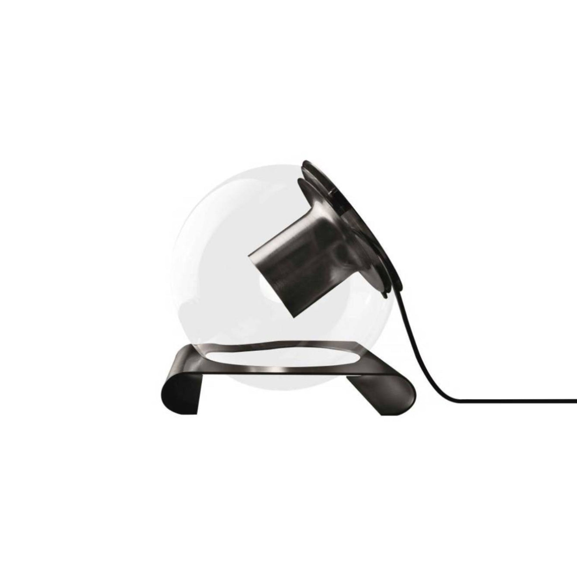 The Globe Table Lamp: Satin Nickel