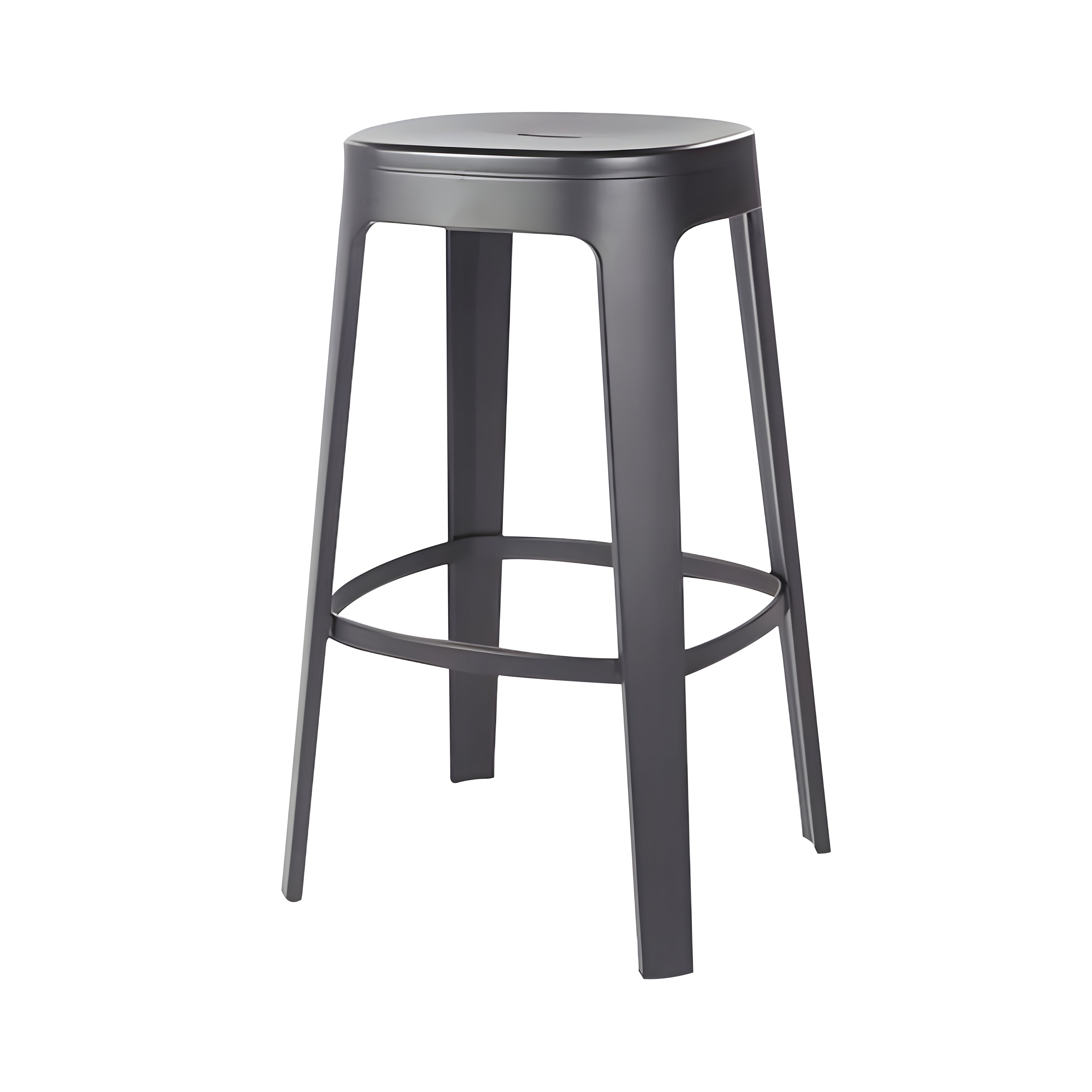 Ombra Bar + Counter Stool: Stacking + Bar + Jet Black
