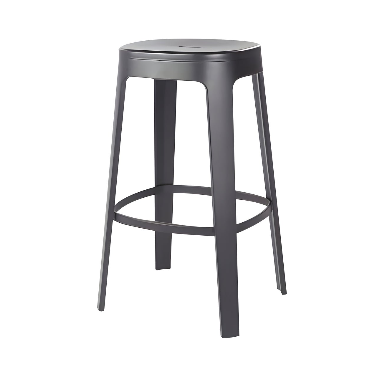 Ombra Bar + Counter Stool: Stacking + Bar + Jet Black