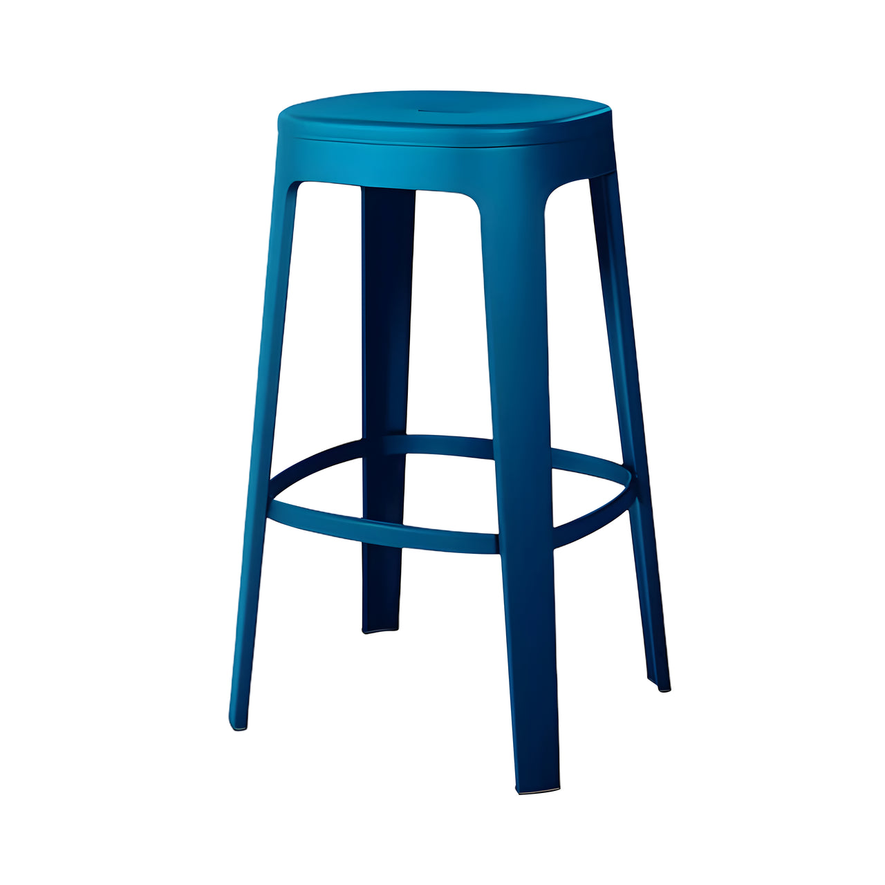 Ombra Bar + Counter Stool: Stacking + Bar + Green Blue