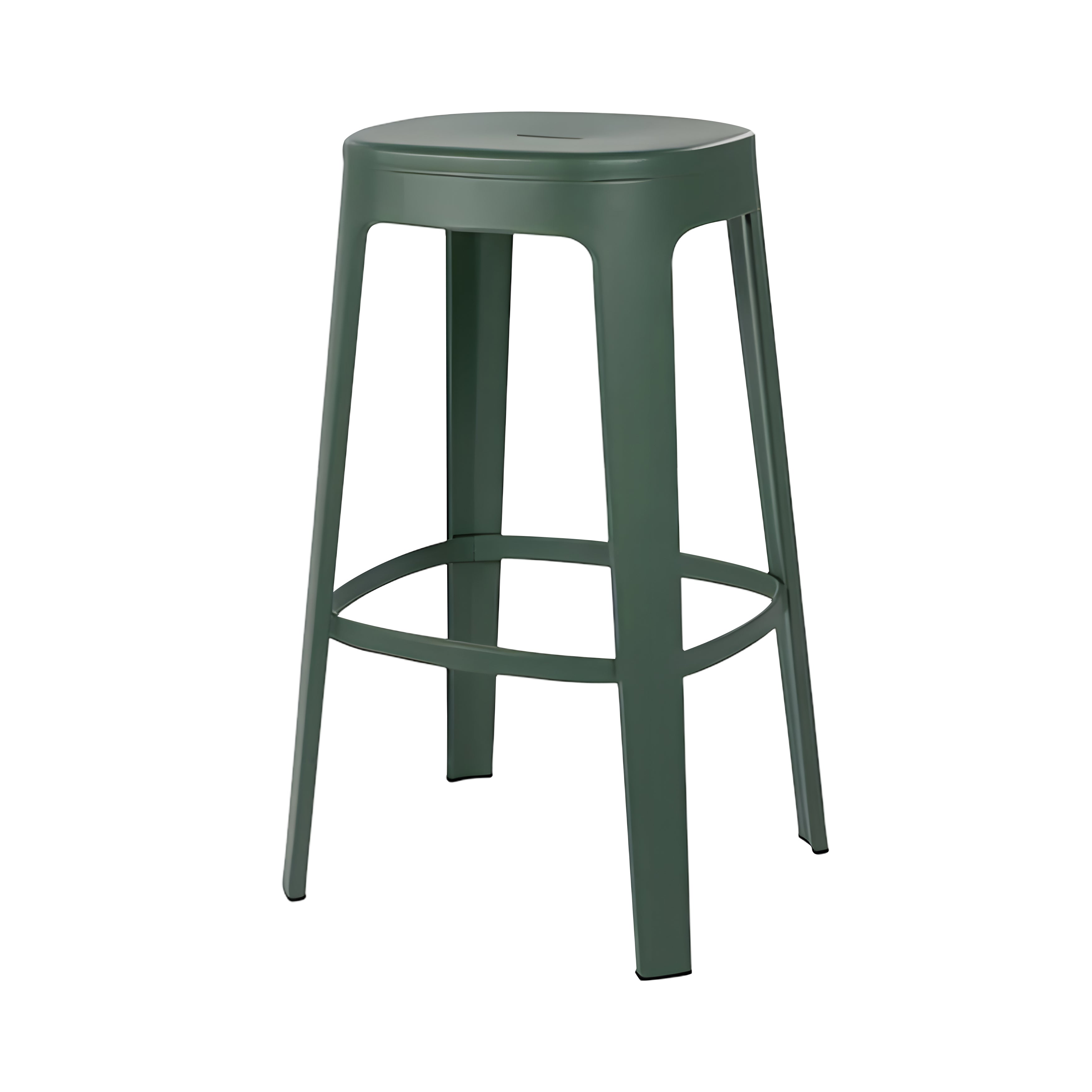 Ombra Bar + Counter Stool: Stacking + Bar + Nordic Green