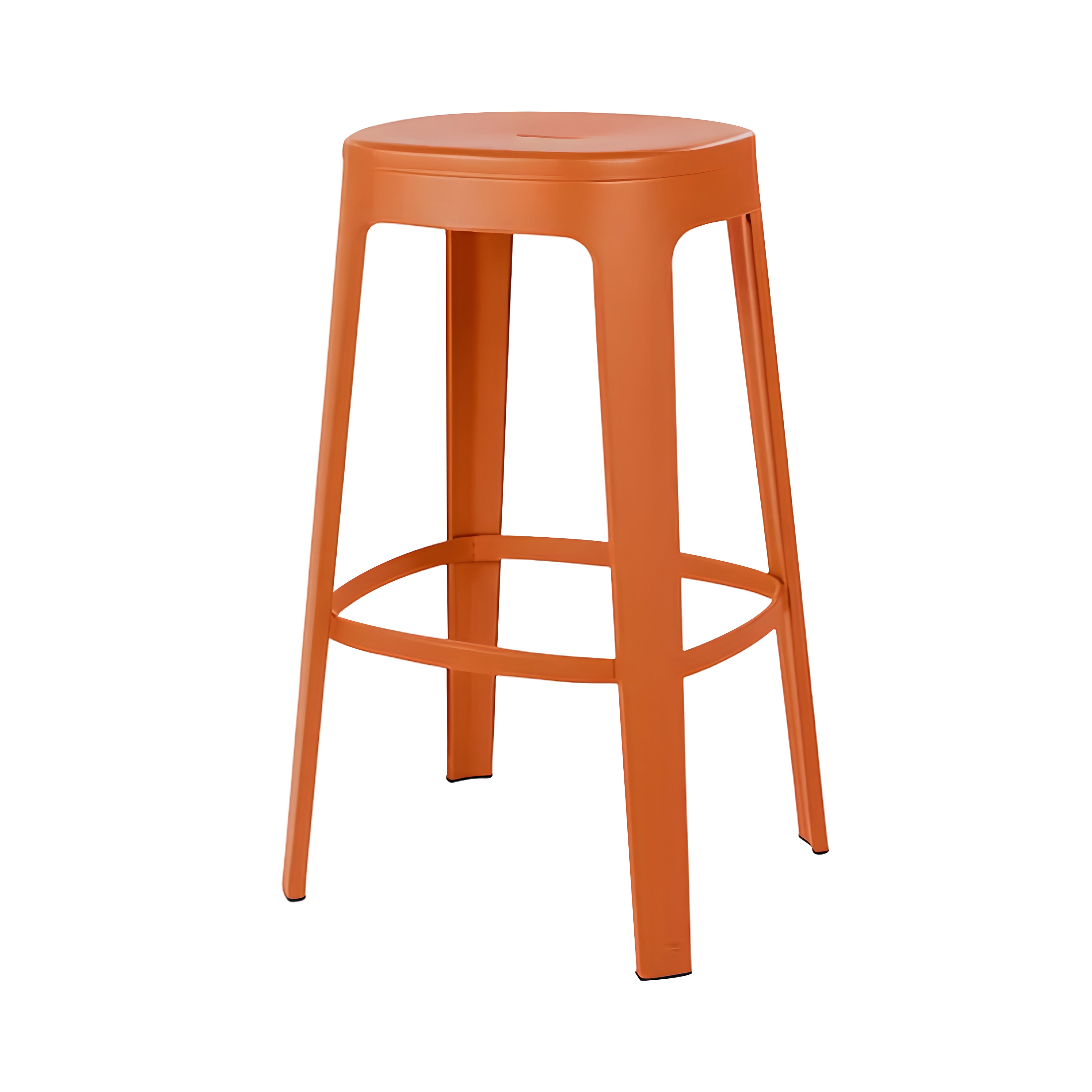Ombra Bar + Counter Stool: Stacking + Bar + Terracotta