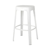 Ombra Bar + Counter Stool: Stacking + Bar + Traffic White