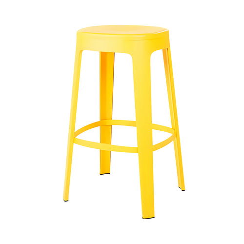 Ombra Bar + Counter Stool: Stacking + Bar + Sulfur Yellow