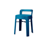 Ombra Stool with Backrest: Green Blue