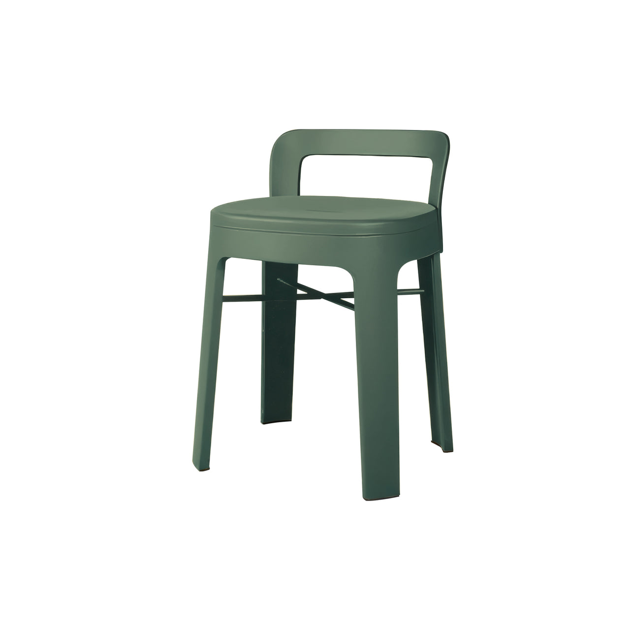 Ombra Stool with Backrest: Nordic Green