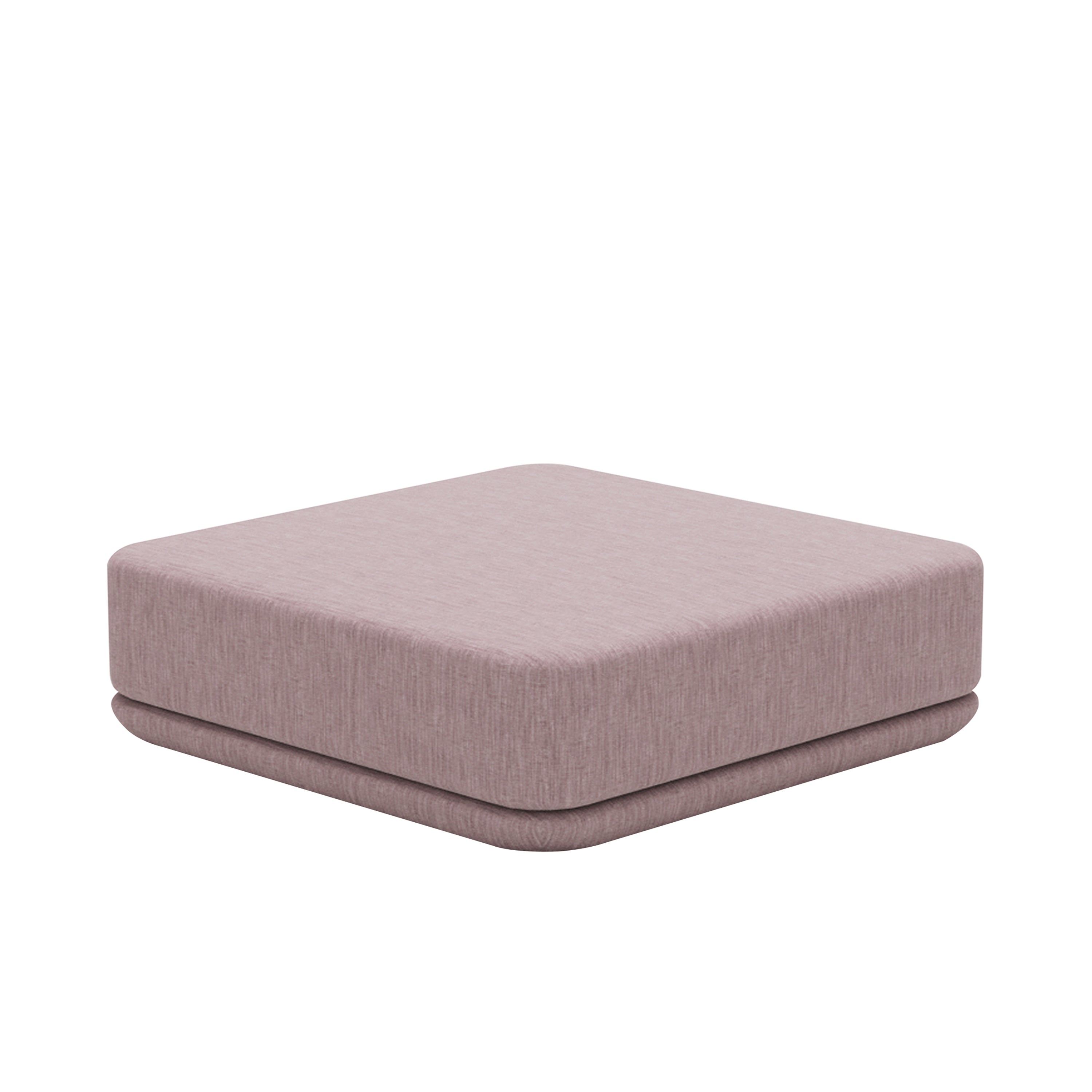 Cube Sofa Modules: Ottoman + Chenille Rose