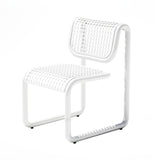 Tube Outdoor Dining Chair: White