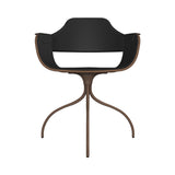 Showtime Chair with Swivel Base: Full Upholstered + Pale Brown