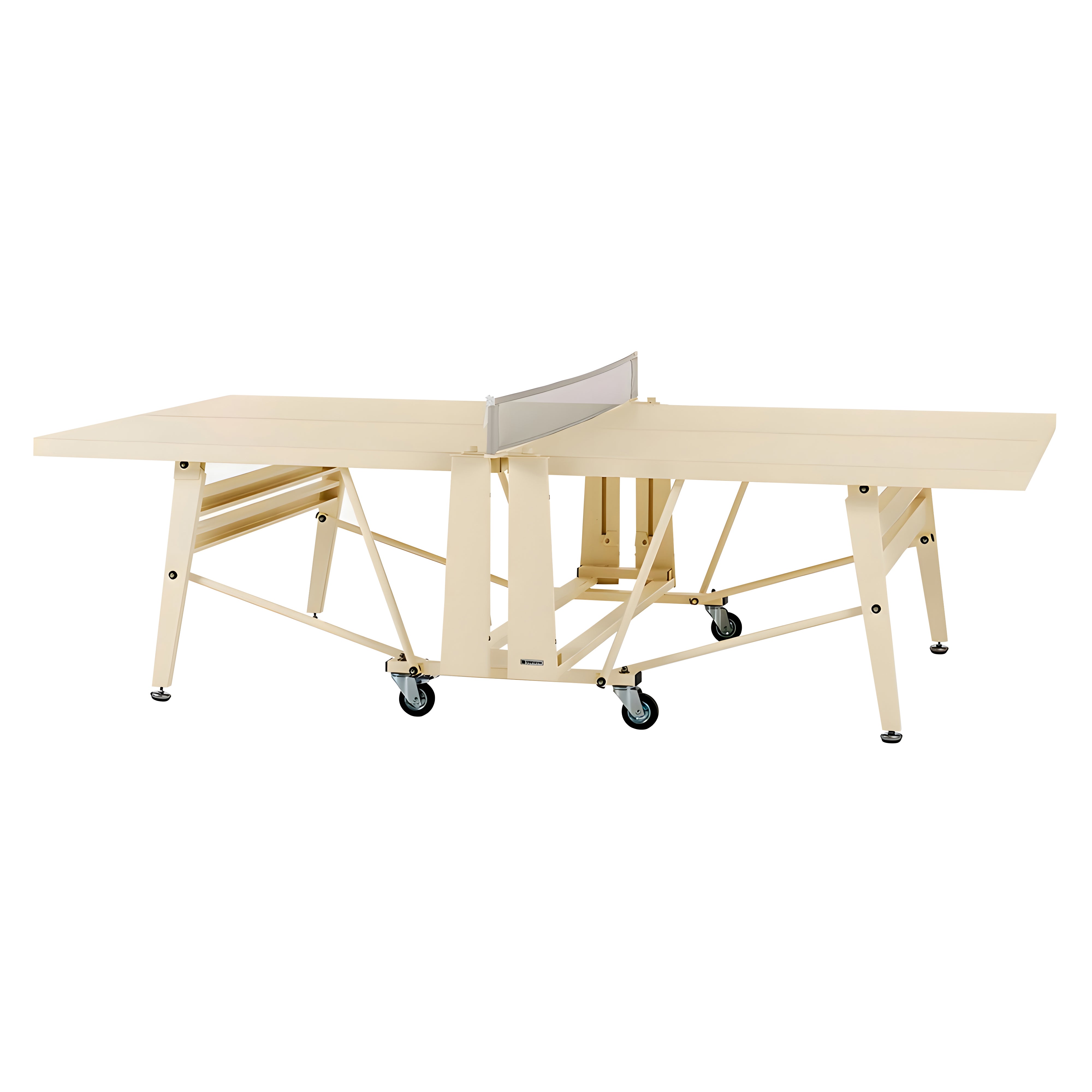 RS Folding Ping Pong Table: Monochrome Edition + Light Ivory