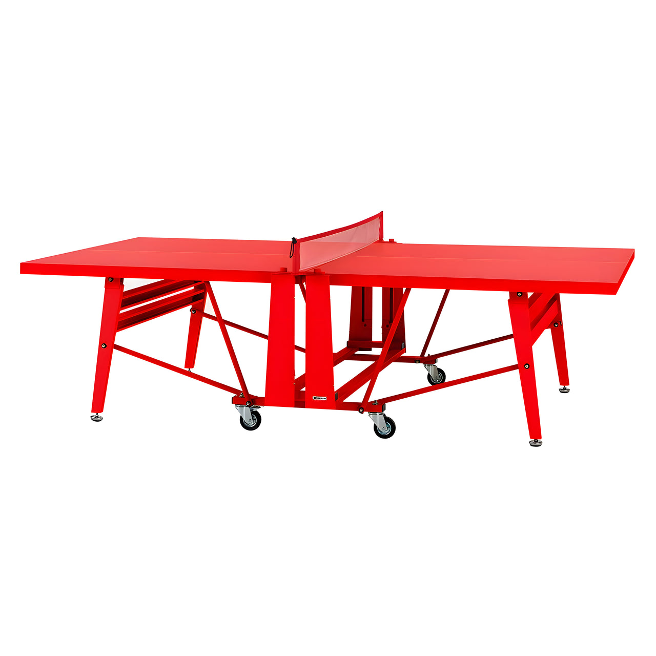 RS Folding Ping Pong Table: Monochrome Edition + Traffic Red