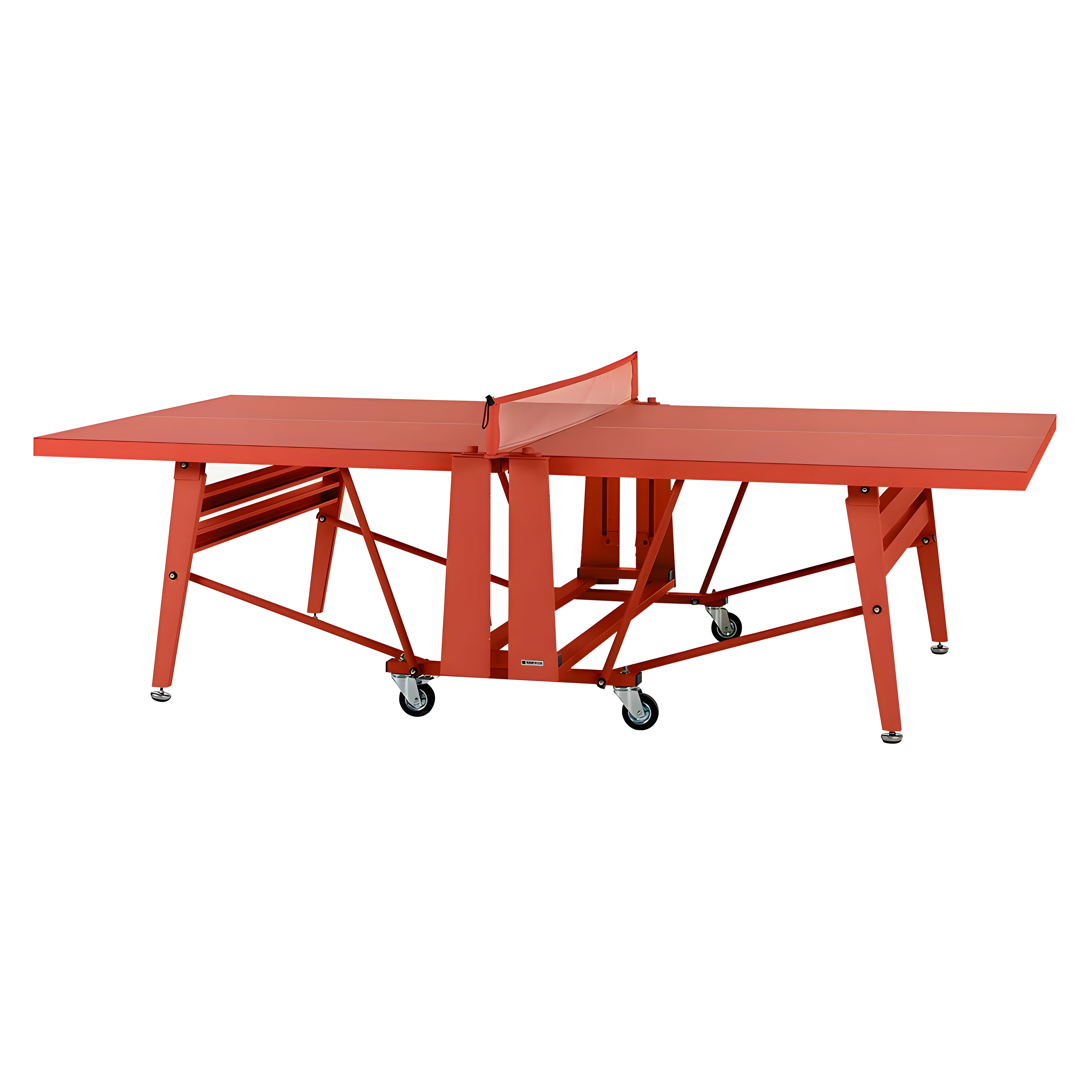 RS Folding Ping Pong Table: Monochrome Edition + Terracotta