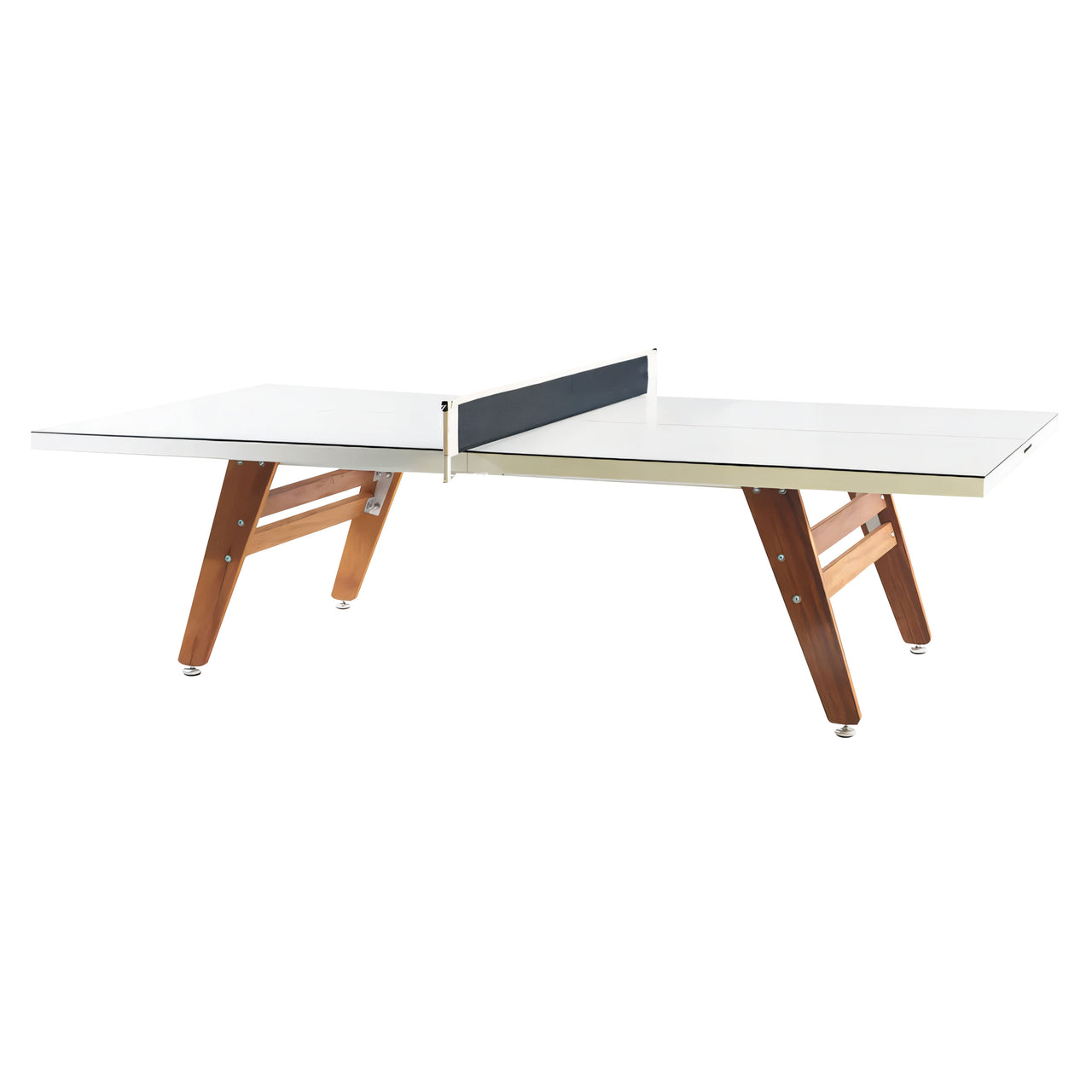 RS Stationary Ping Pong Table: Traffic White