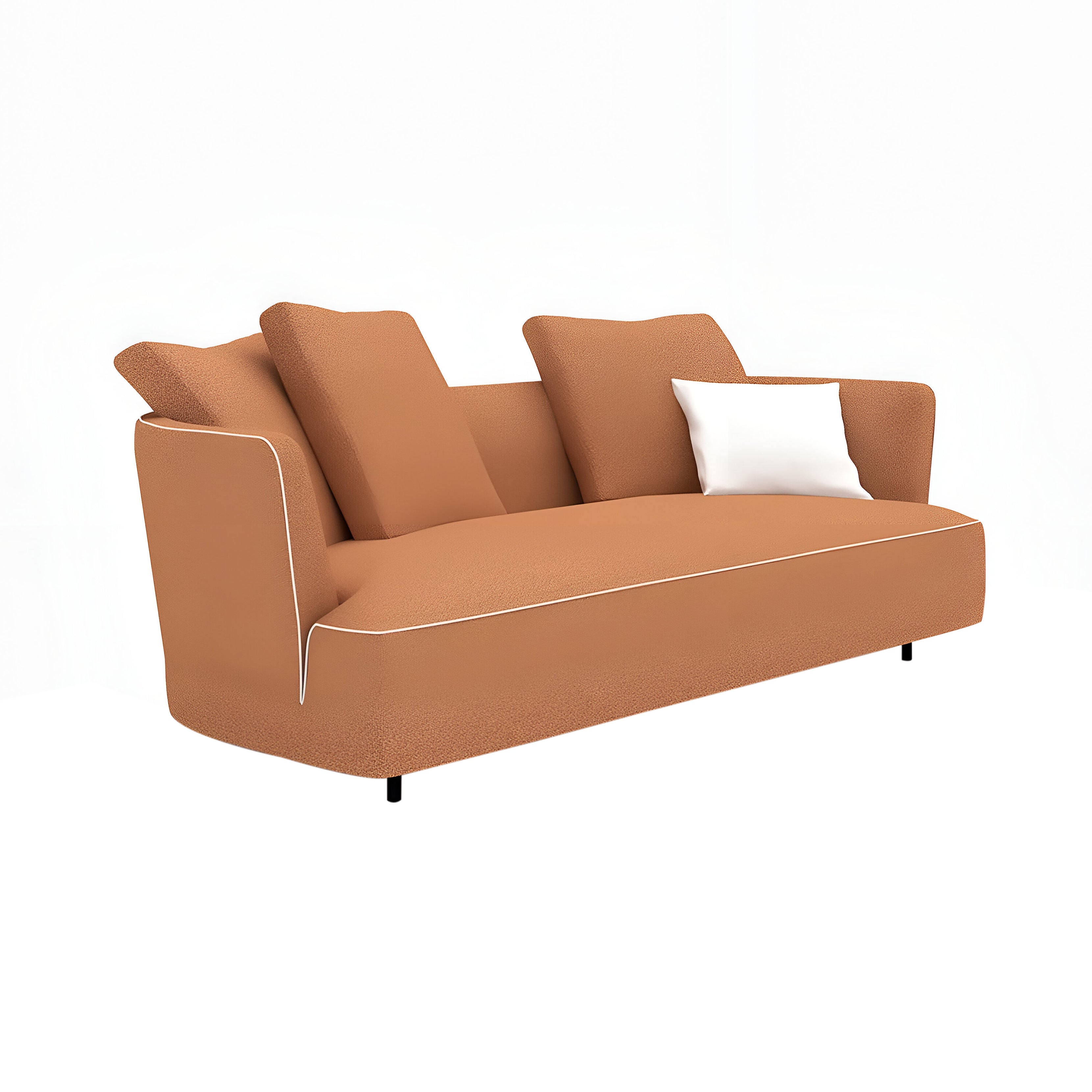 Max 210 Sofa: Black Nickel