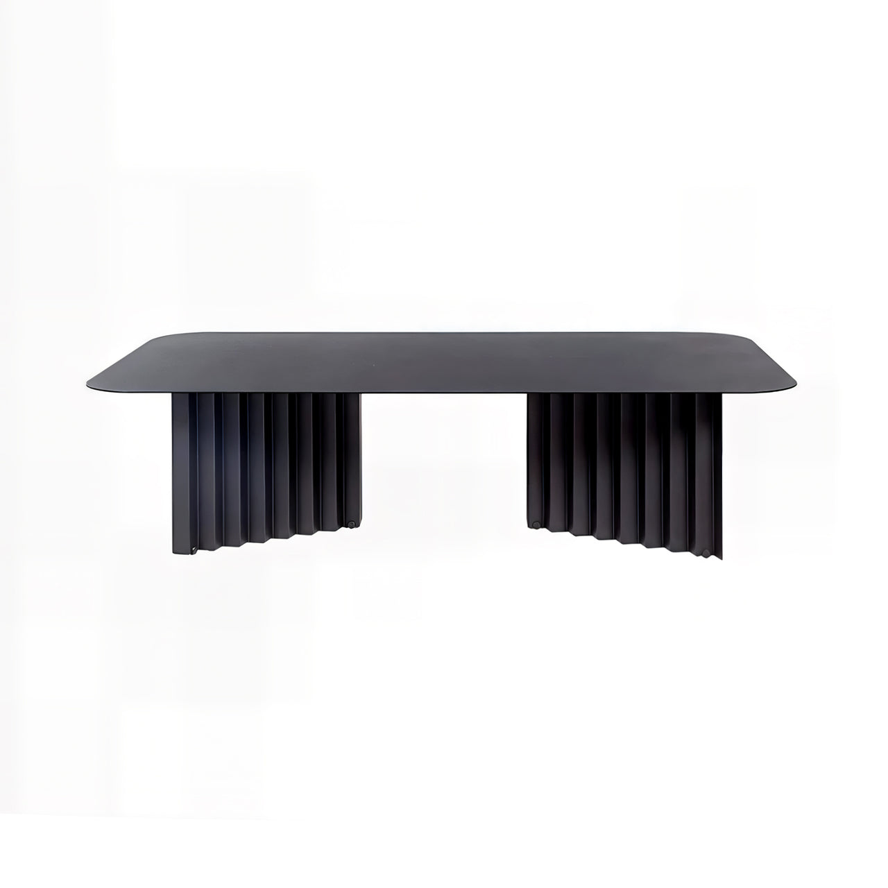 Plec Rectangular Occasional Table: Steel + Large - 45.3