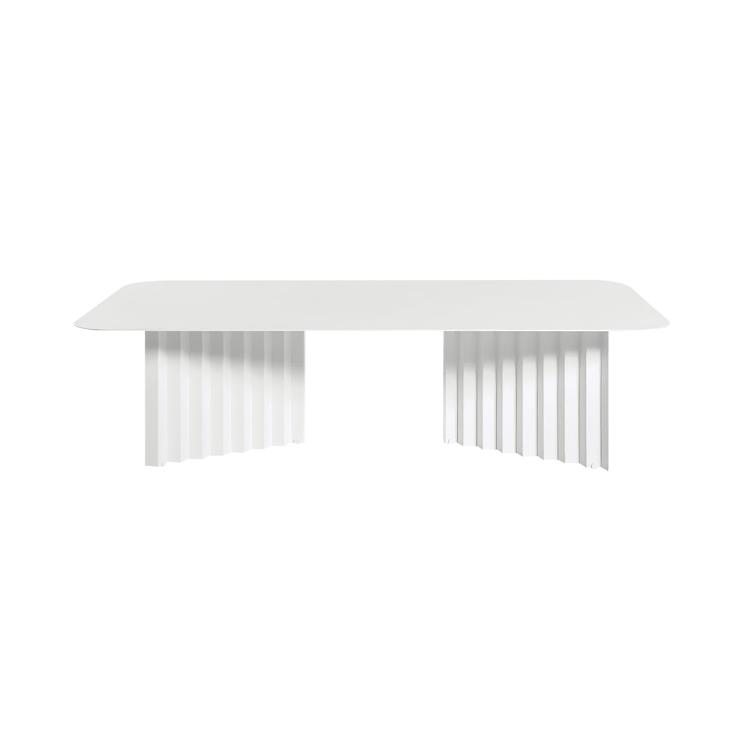 Plec Rectangular Occasional Table: Steel + Large - 45.3