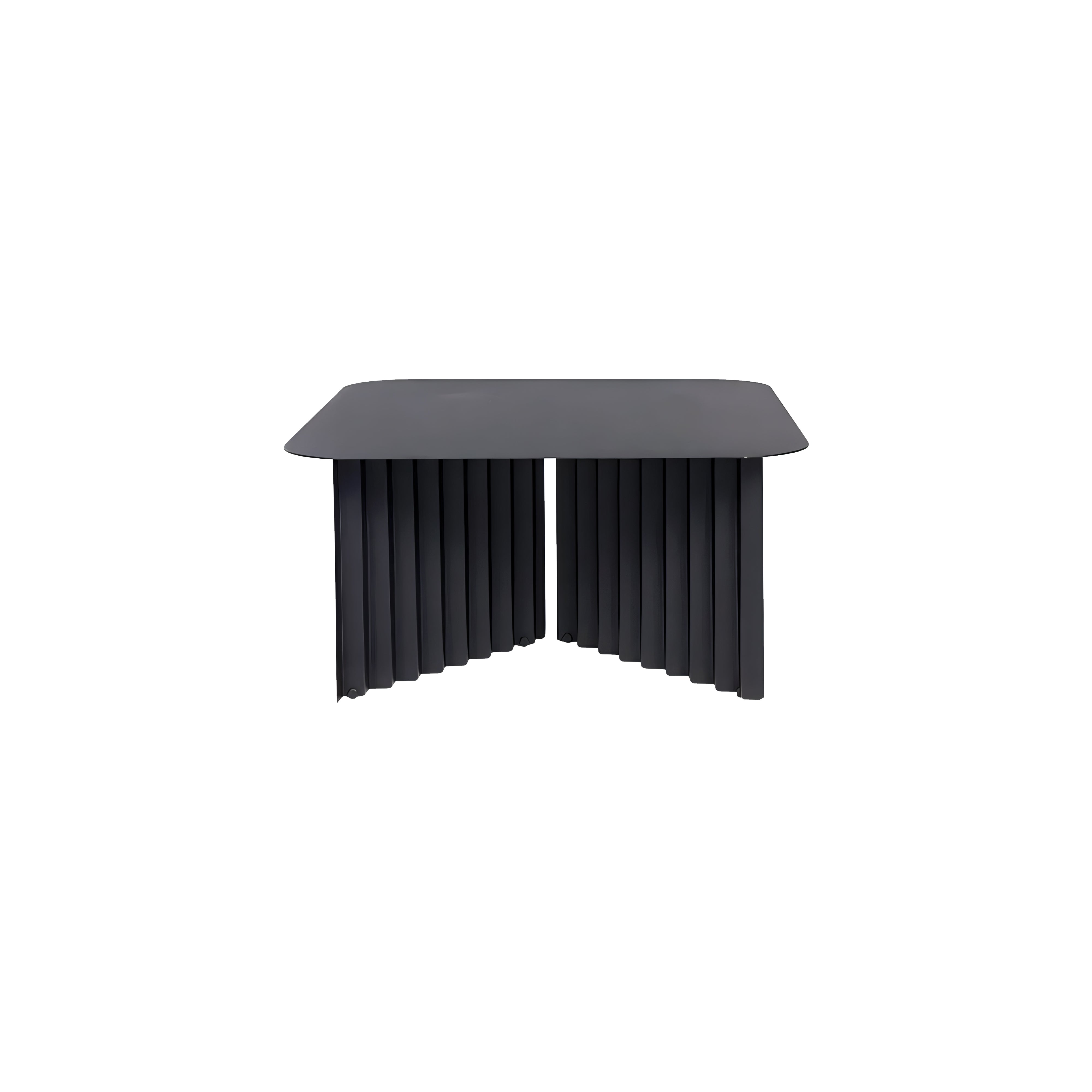Plec Rectangular Occasional Table: Steel + Medium - 27.6