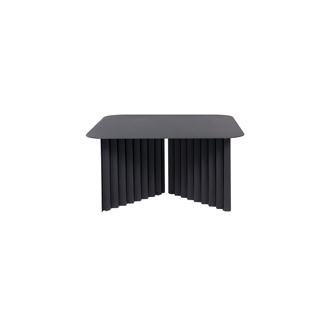 Plec Rectangular Occasional Table: Steel + Medium - 27.6