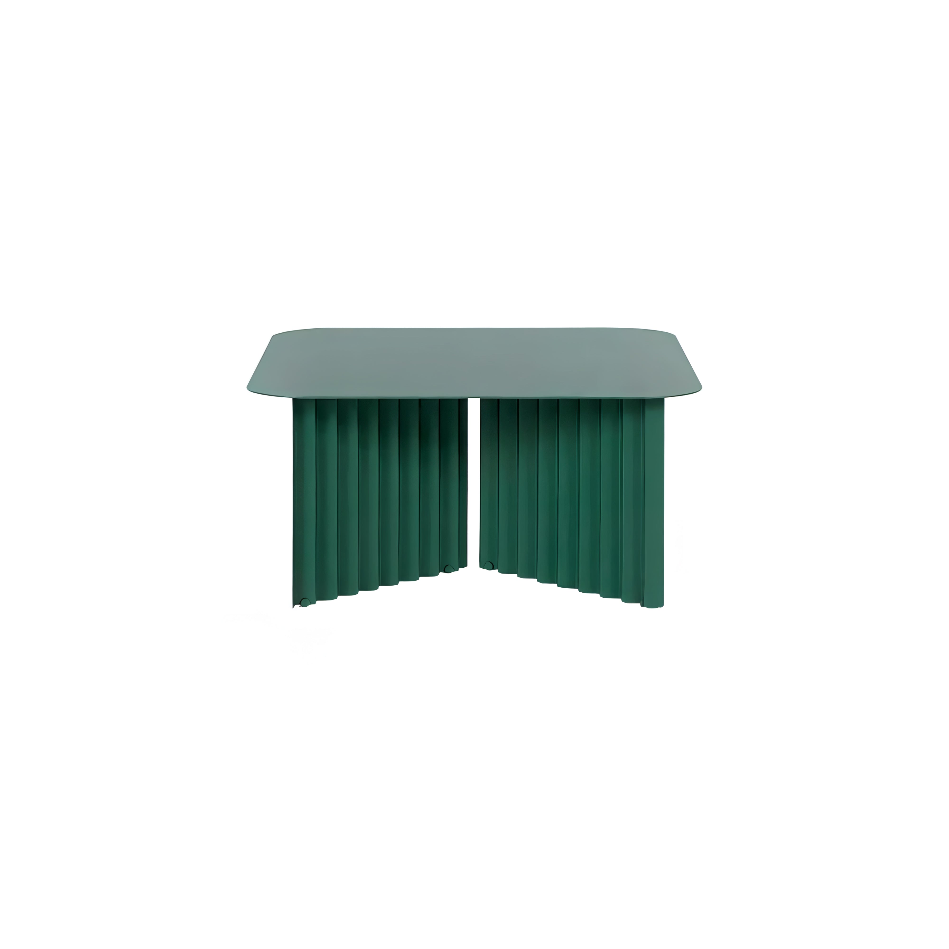 Plec Rectangular Occasional Table: Steel + Medium - 27.6